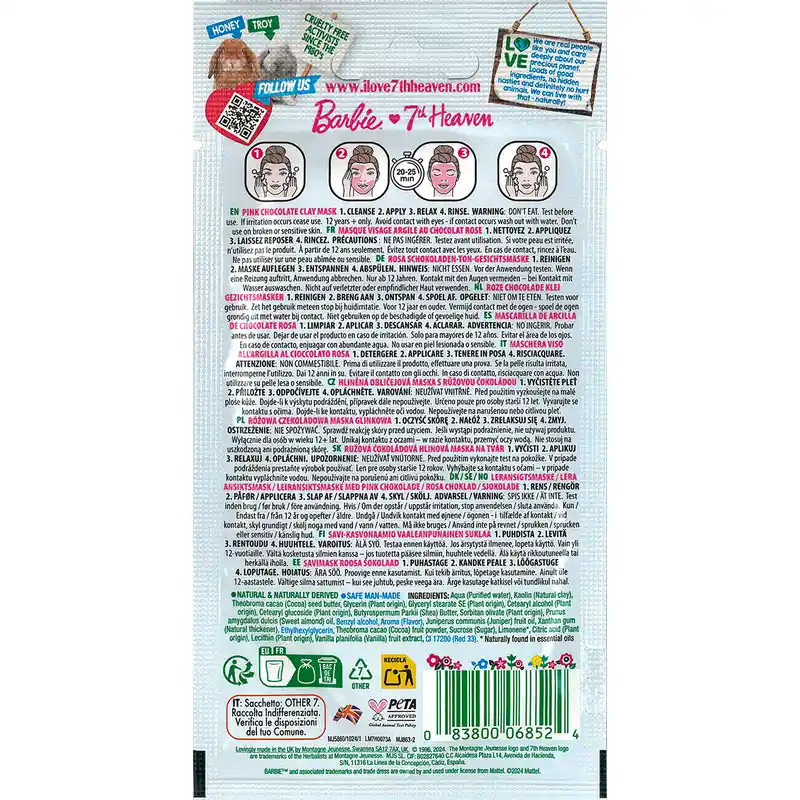7 Heaven Mascarilla Arcilla Chocolate Rosa Barbie - Image 2