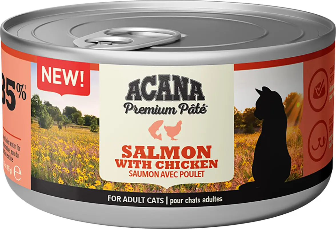 Acana Feline Premium Pate Salmon Y Pollo 24X85Grs comida húmeda para gatos - Image 2