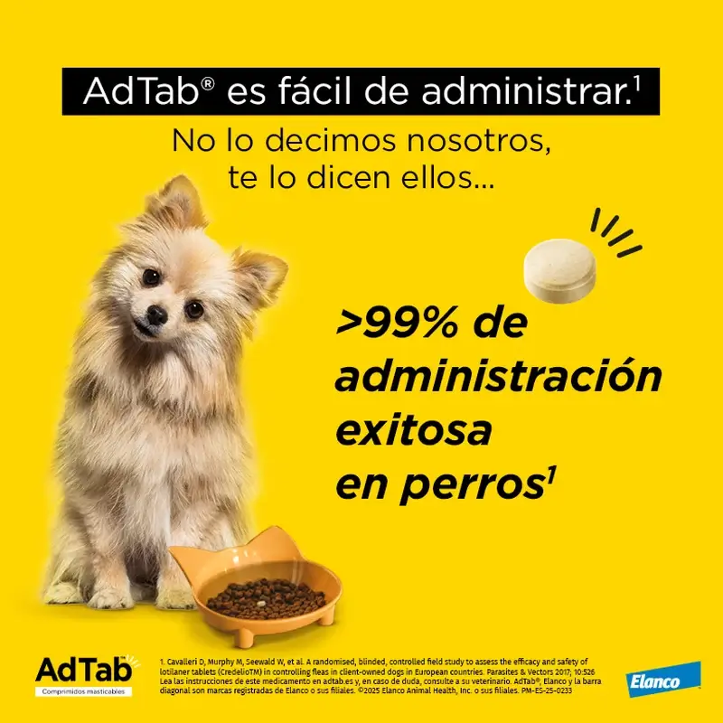 Adtab 112Mg Comp. Masticables Perros 2,5-5,5Kg, 6 Comprimidos - Image 6