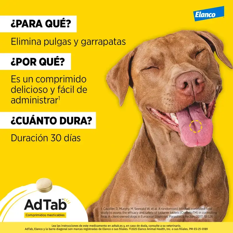 Adtab 450Mg Comprimidos Masticables Perros 11-22Kg, 2 Comprimidos - Image 8