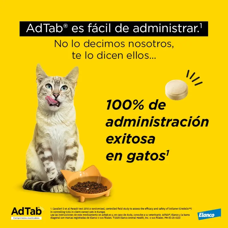 Adtab 48Mg Comprimidos Masticables Gatos 2-8Kg, 2 Comprimidos - Image 6