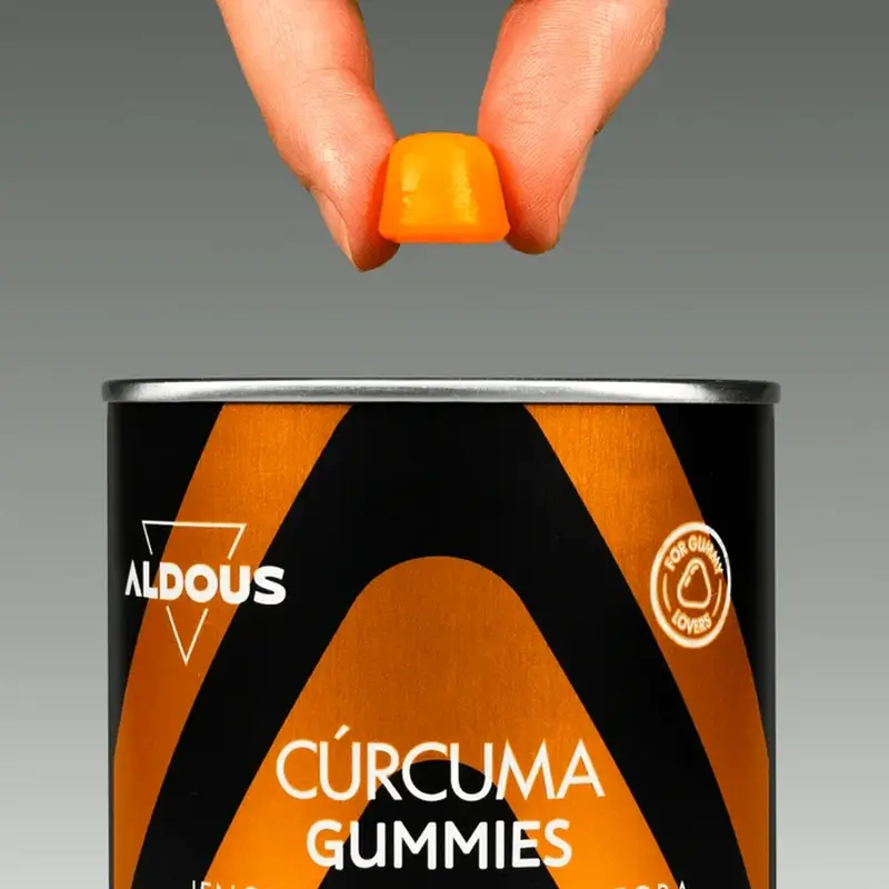 Aldous Bio Cúrcuma Con Jengibre Y Pimienta Negra + Probióticos, 120 gominolas - Image 4