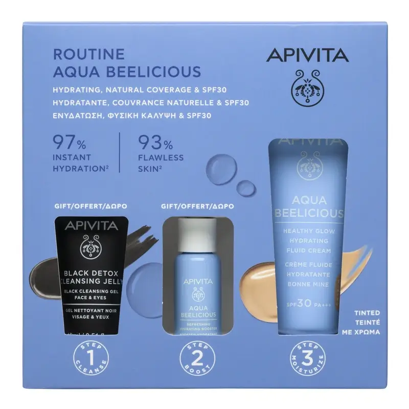 Apivita Aqua Beelicious Crema Con Color Spf30, 1 set - Image 2