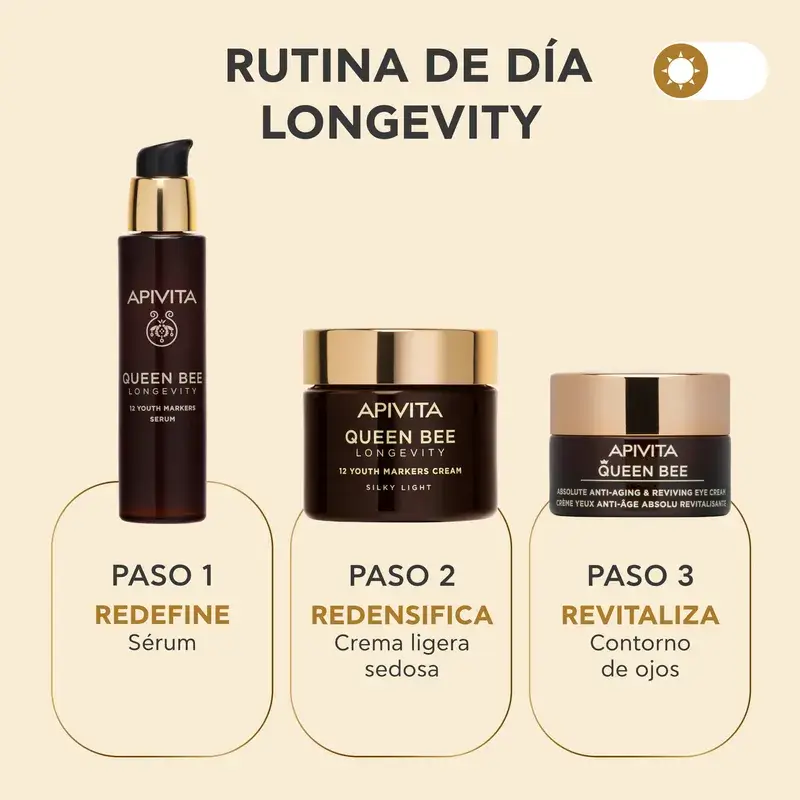 Apivita Queen Bee Longevity Crema Ligera 12 Marcadores De Juventud, 50 ml - Image 10
