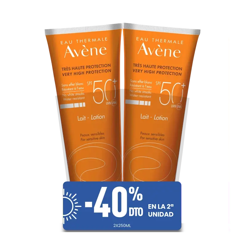 Avène Eau Thermale Leche Spf 50+ Pack 2 X 250Ml