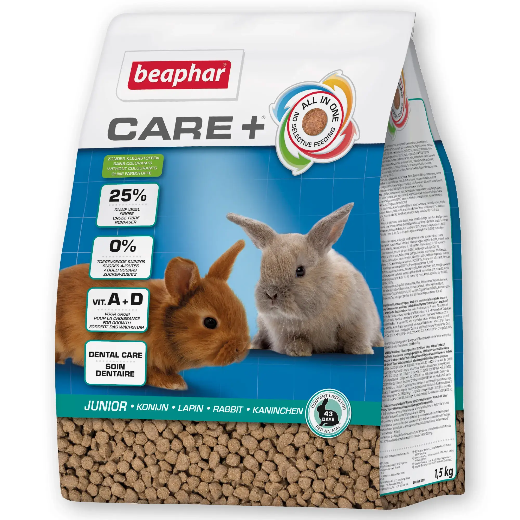 Beaphar Care+ Conejo Jr, 1,5 kg