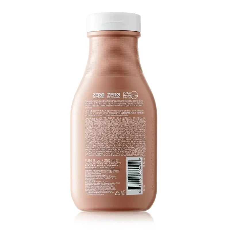 Beaver Champú Alisante Brazilian Keratin , 350 ml - Image 2