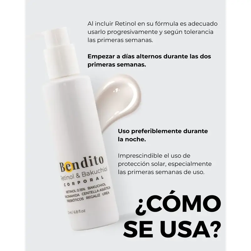 Bendito Retinol & Bakuchiol Crema Corporal, Pack 2 x 200 ml - Image 4