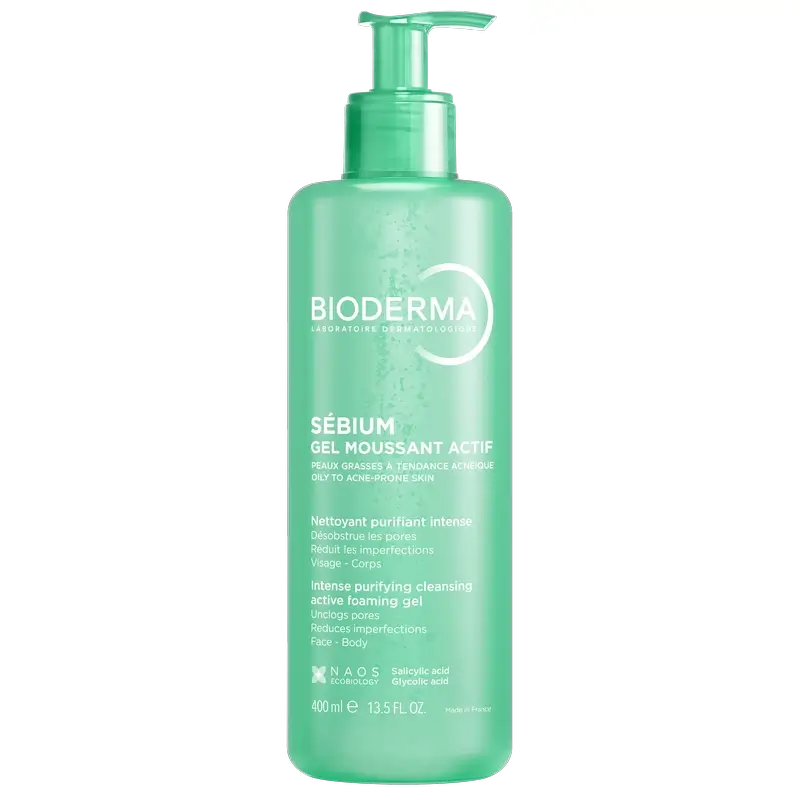 Bioderma Sébium Gel Moussant Actif, 400 ml