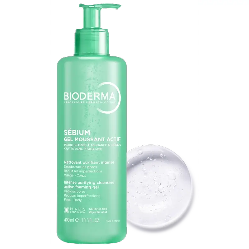 Bioderma Sébium Gel Moussant Actif, 400 ml - Image 2