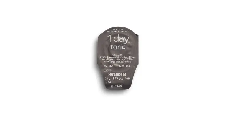 Biomedics 1 Day Lentillas Tóricas Diarias , 30 unidades - -1.75, -1.75, 180, 8.7, 14.50 - Image 3
