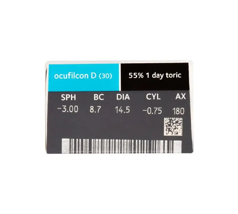 Biomedics 1 Day Lentillas Tóricas Diarias , 30 unidades - -2.75, -1.75, 20, 8.7, 14.50 - Image 2