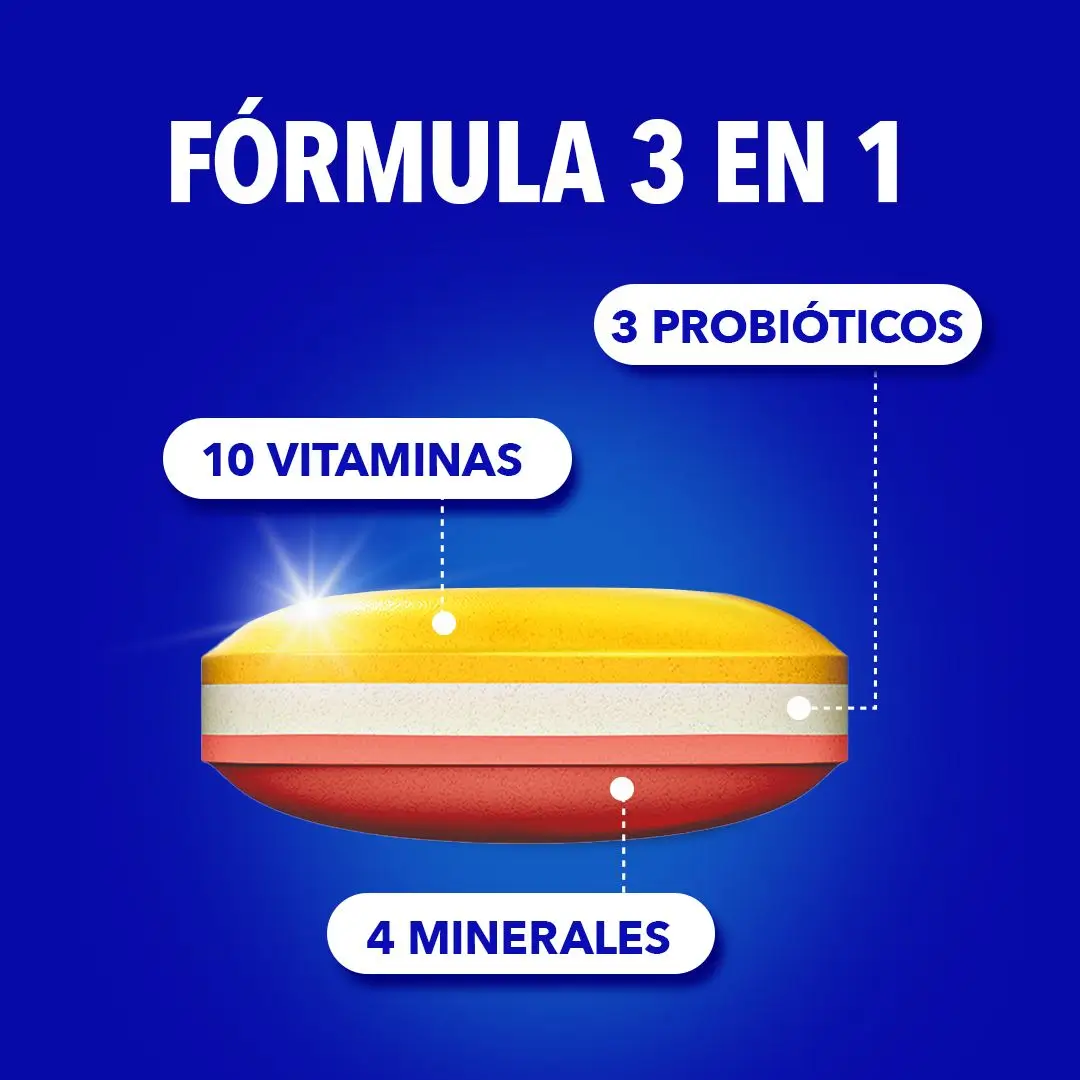 Bion3 Energy Comprimidos Multivitamínicos Con Probióticos, 120 comprimidos - Image 7
