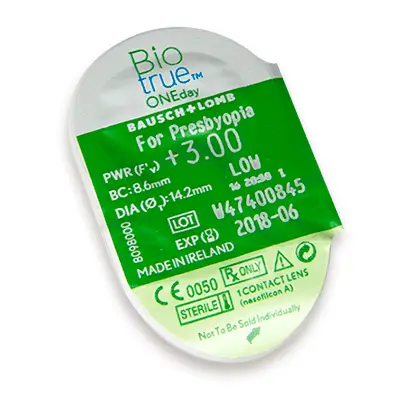Biotrue One Day Lentillas Multifocales Diarias , 30 unidades - -1.25, 8.6, Alta, 14.2 - Image 3