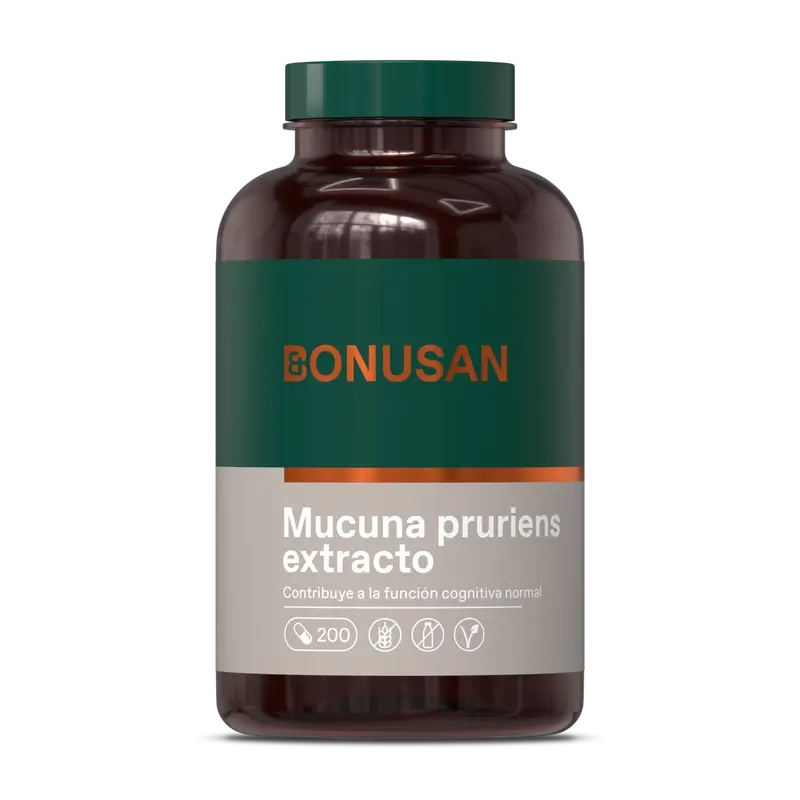 Bonusan Mucuna Pruriens Extracto, 200 cápsulas
