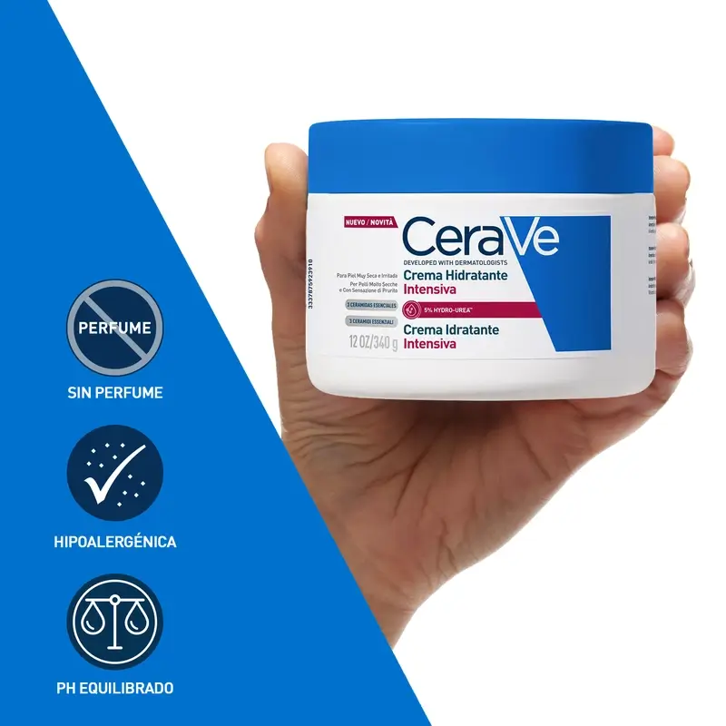Cerave Crema Hidratante Intensiva 5% de Hydro-Urea, 340 gr - Image 10