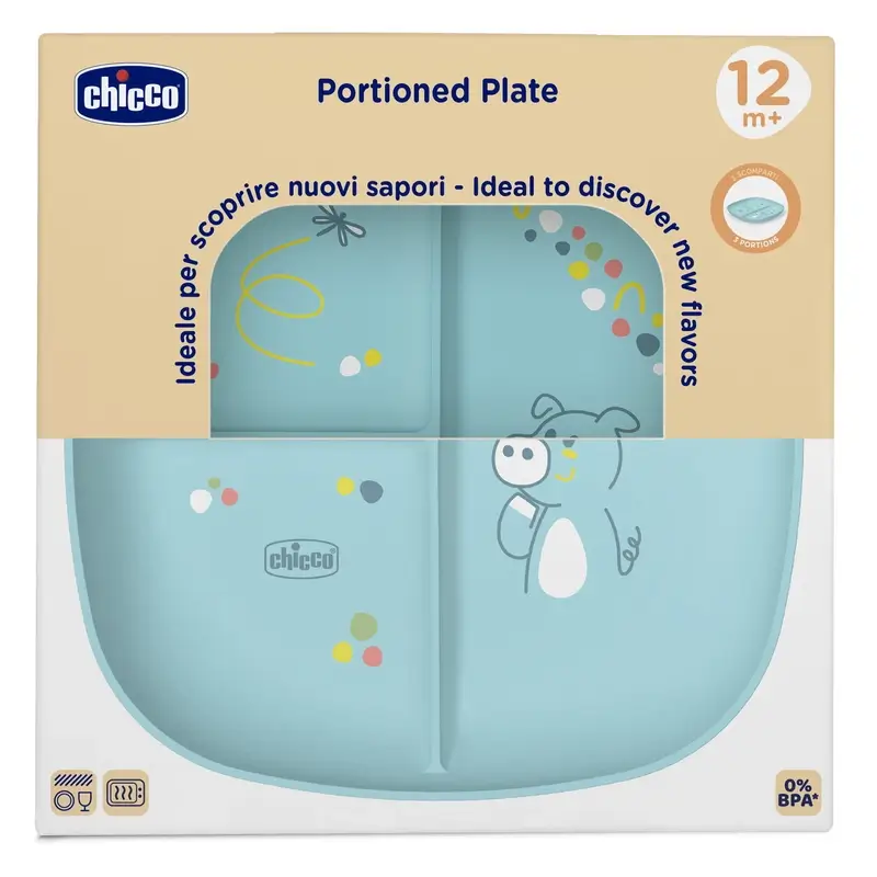 Chicco Plato Con Compartimentos 12M+ Azul - Image 2