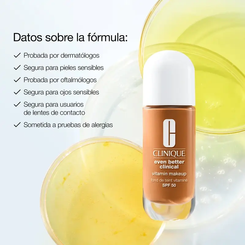 Clinique Even Better Vitamin Makeup Base De Maquillaje Spf50 Light Medium Cool 2, 30 ml - Image 8