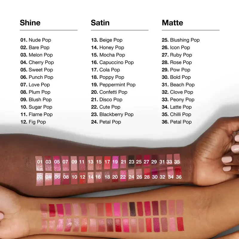 Clinique Pop Longwear Barra De Labios Shine Sweet Pop, 3.9 gr - Image 4