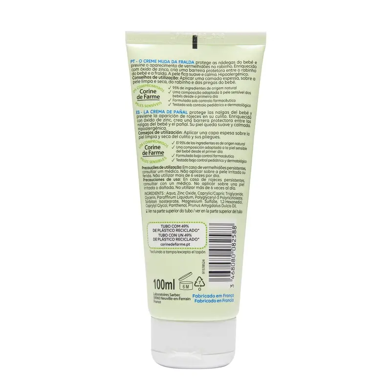 Corine De Farme Crema Pañal Caléndula Con Óxido De Zinc , 100 ml - Image 2