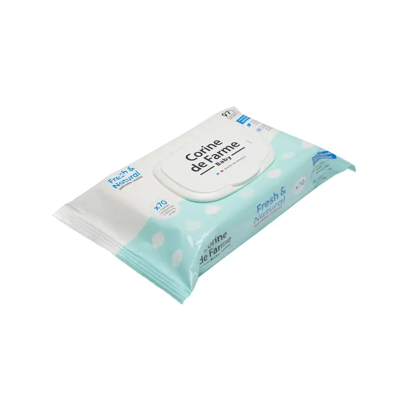 Corine De Farme Toallitas Fresh & Natural Biodegradables , 70 unidades - Image 2
