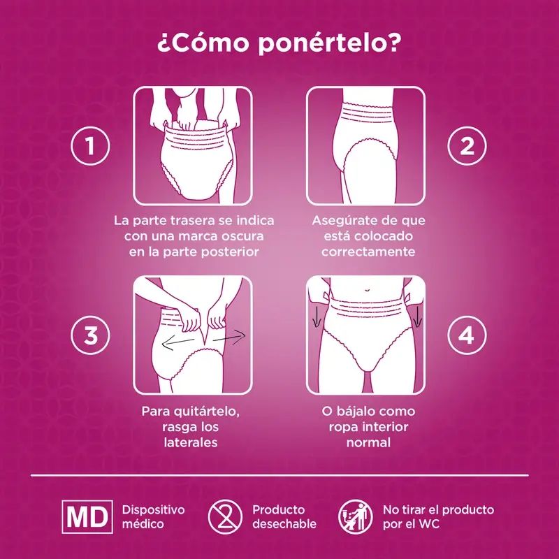 Depend Normal L Pañal Adulto Mujer , 9 unidades - Image 5