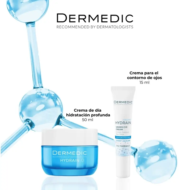 Dermedic Pack Hydrain Crema Hidratante Profunda + Contorno De Ojos , 50 + 15 ml - Image 4