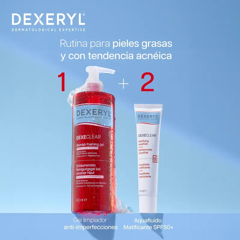 Dexeryl Dexeclear Aquafluido Matificante Spf50+ , 40 ml - Image 5