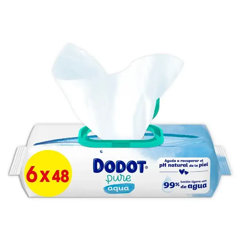 Dodot Pañal Sensitive Jumbo Pack Talla 2 , 2x88 Unidades + Toallitas Aqua Plastic Free Box 6X48 (288 Unidades) - Image 17