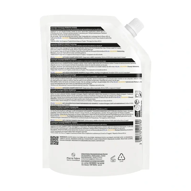 Ducray Kelual Squanorm Ch C Seca Eco Recarga, 400 ml - Image 2