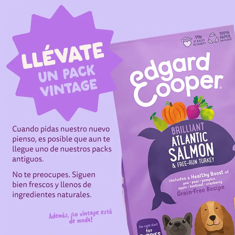 Edgard & Cooper Pienso Para Cachorros Grandes Con Salmón Y Pavo Frescos , 12 kg - Image 12
