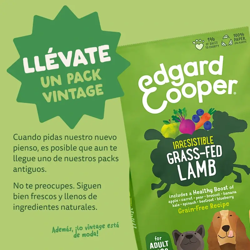 Edgard & Cooper Pienso Para Perros Adultos Medianos Con Cordero Fresco , 1 kg - Image 12