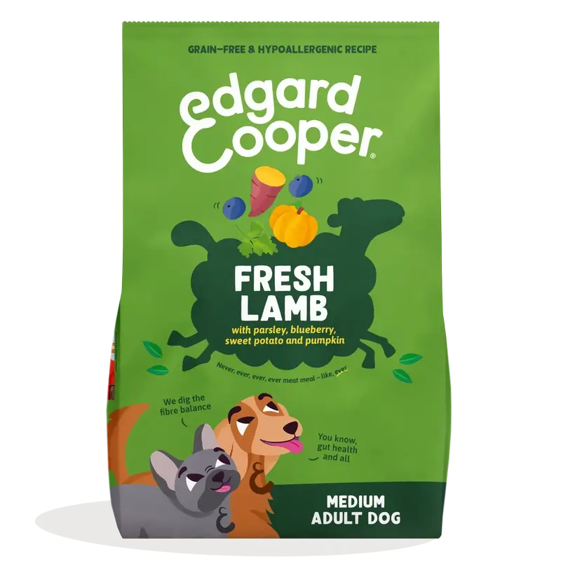 Edgard & Cooper Pienso Para Perros Adultos Medianos Con Cordero Fresco , 7 kg