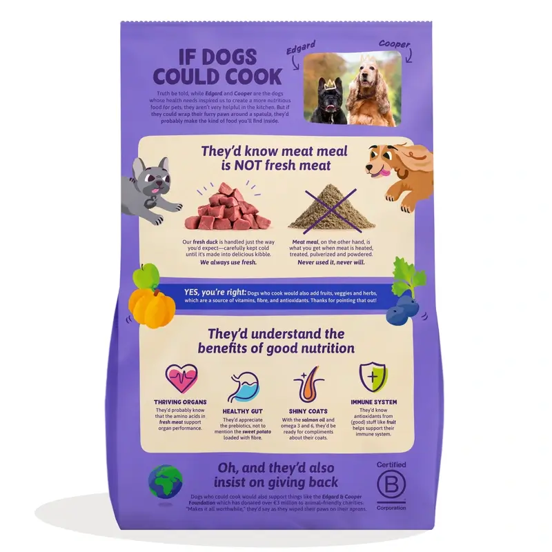 Edgard & Cooper Pienso Para Perros Adultos Medianos Con Pato Fresco , 7 kg - Image 2