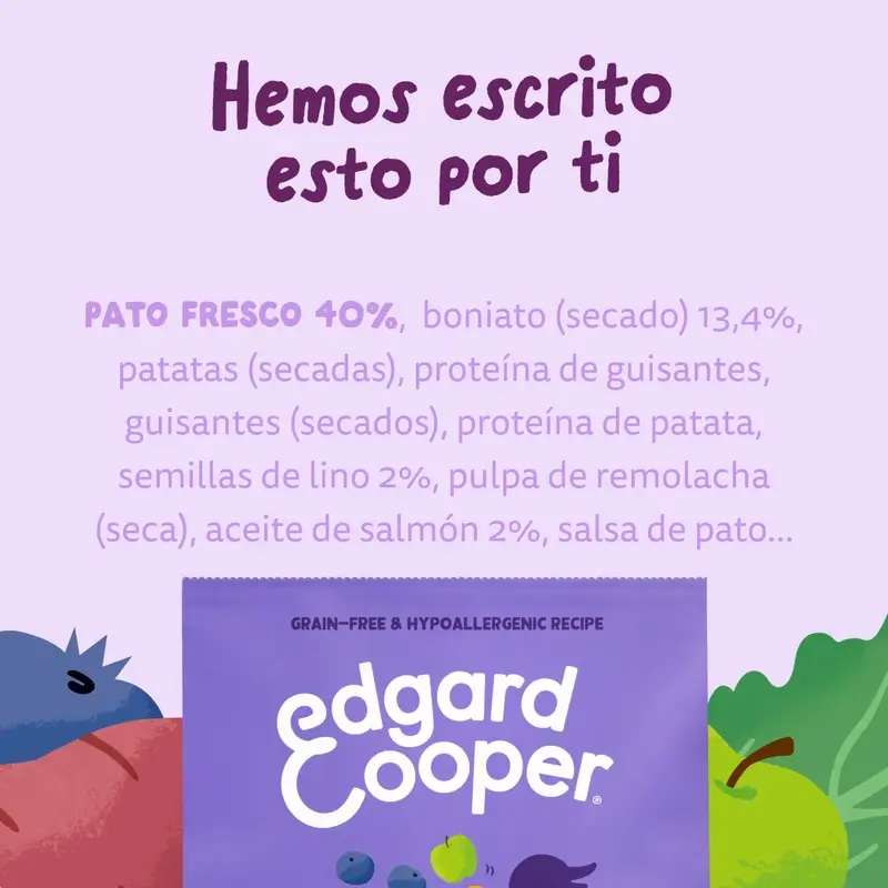 Edgard & Cooper Pienso Para Perros Adultos Medianos Con Pato Fresco , 7 kg - Image 9