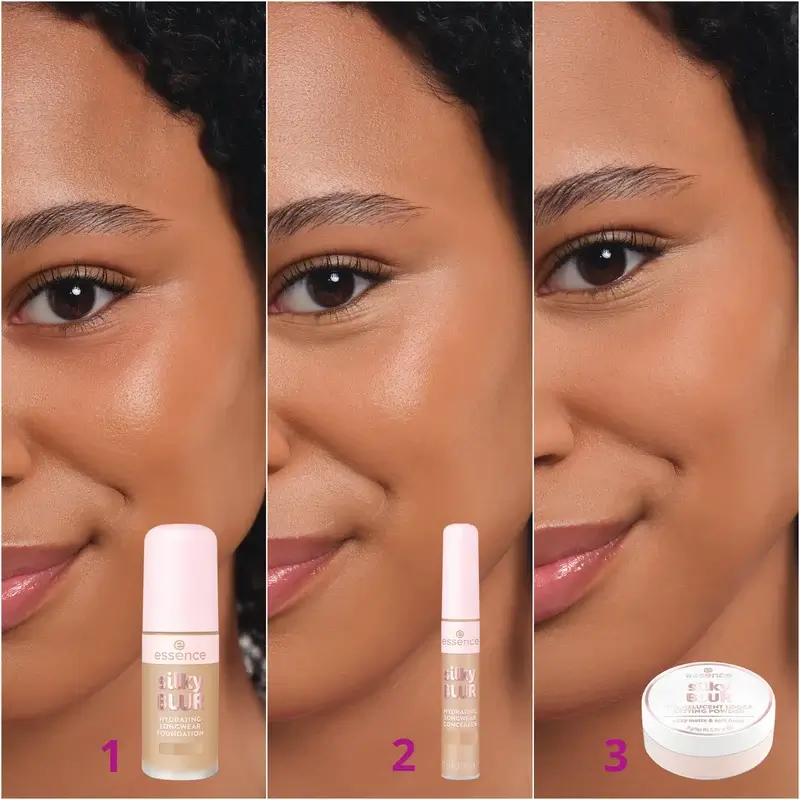Essence Base Maquillaje Hidratante Larga Duración Silky Blur 155, 30 ml - Image 8