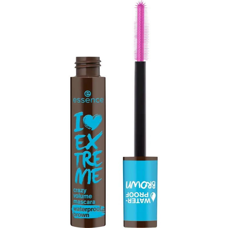 Essence Máscara Pestañas Waterproof Marrón I Love Extreme Crazy Volume 01, 12 ml - Image 2