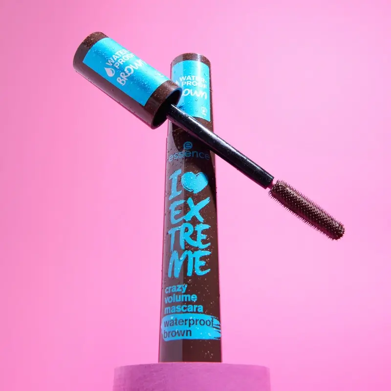 Essence Máscara Pestañas Waterproof Marrón I Love Extreme Crazy Volume 01, 12 ml - Image 4