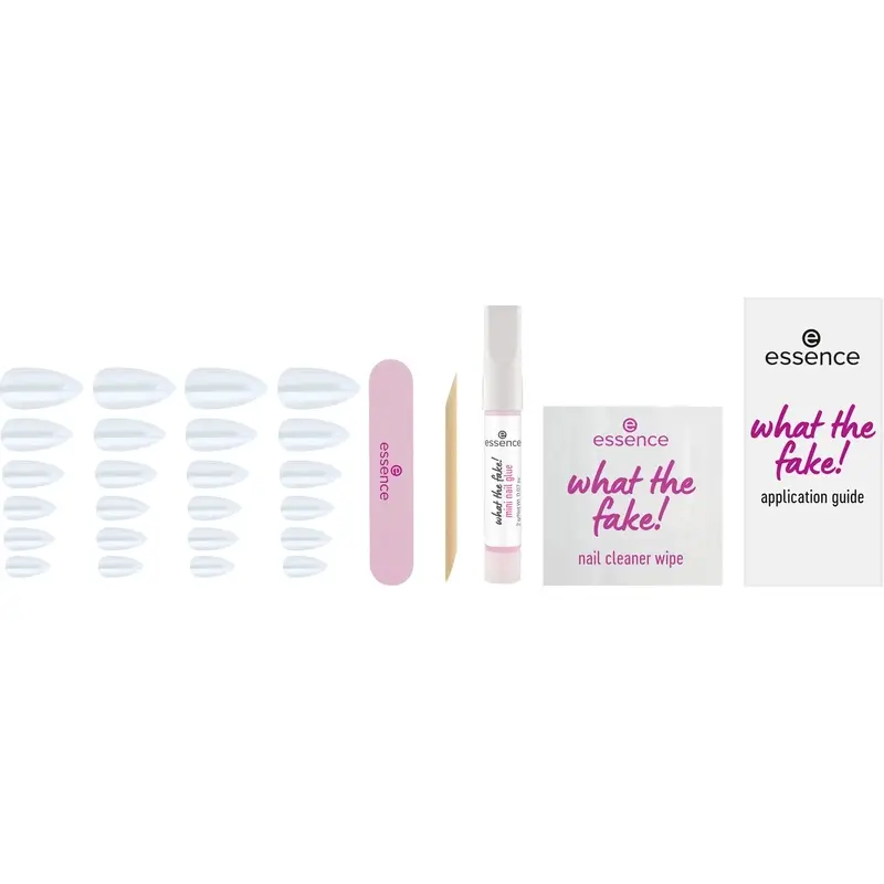 Essence Set De Manicura Con Uñas Postizas What The Fake! Press-On Nails 01 , 28 unidades - Image 2