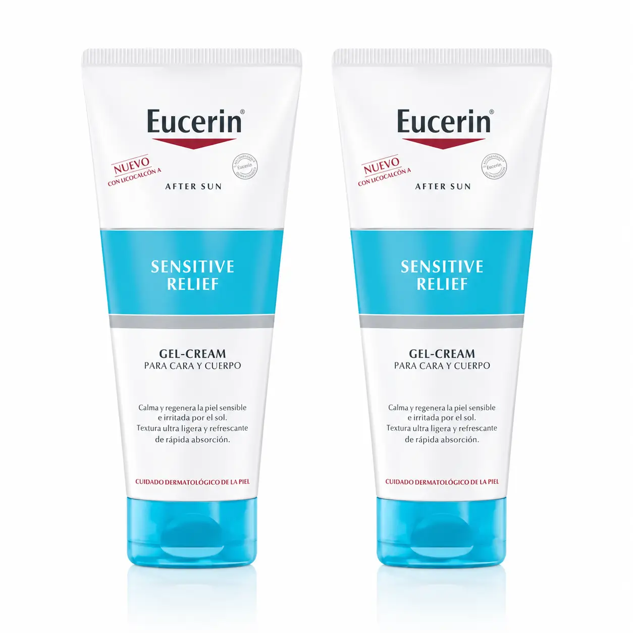 Eucerin Aftersolar Sensitive Relief Gel-Cream 200 Ml , pack 2