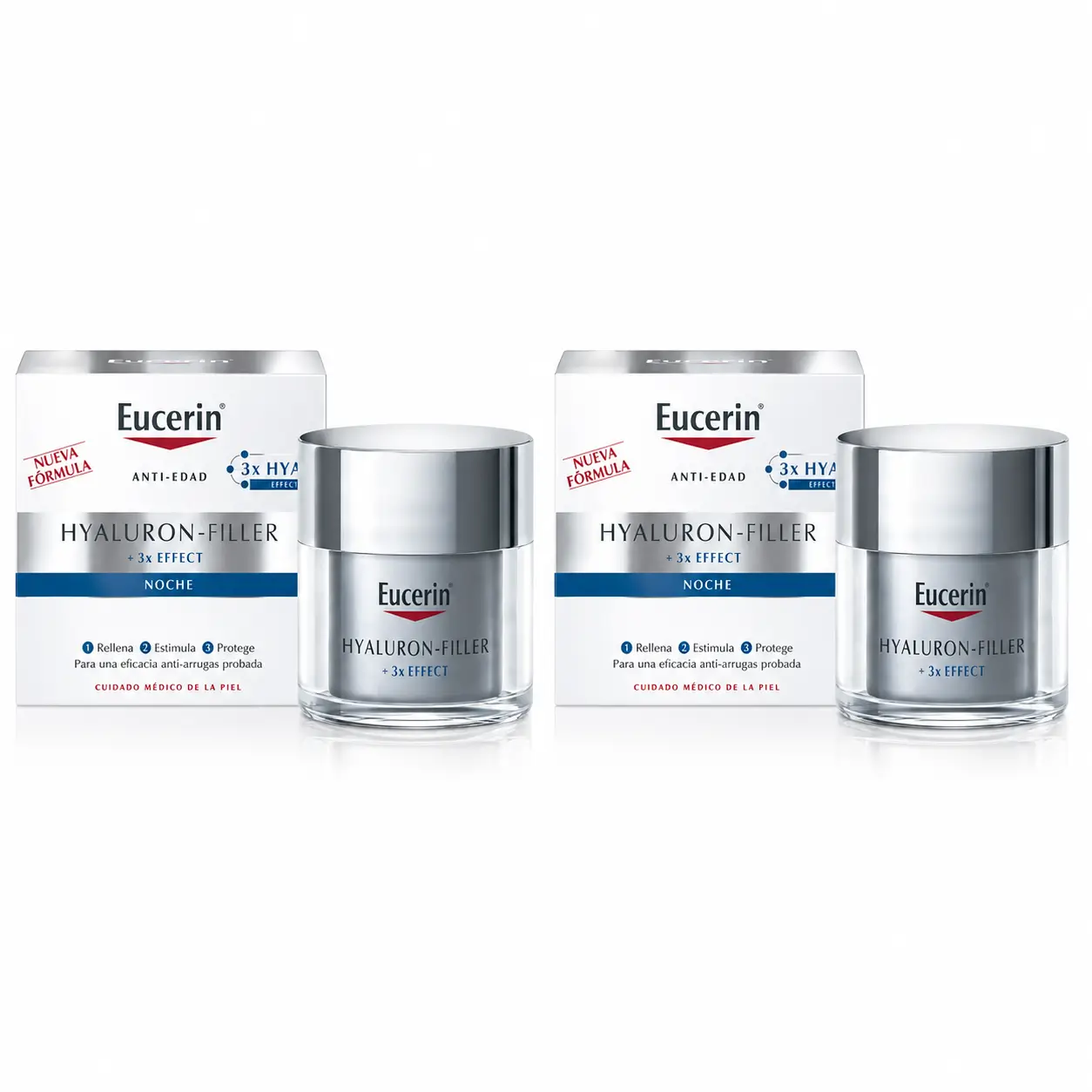 Eucerin Hyaluron Facial Filler 3X Effect Noche 50Ml , pack 2