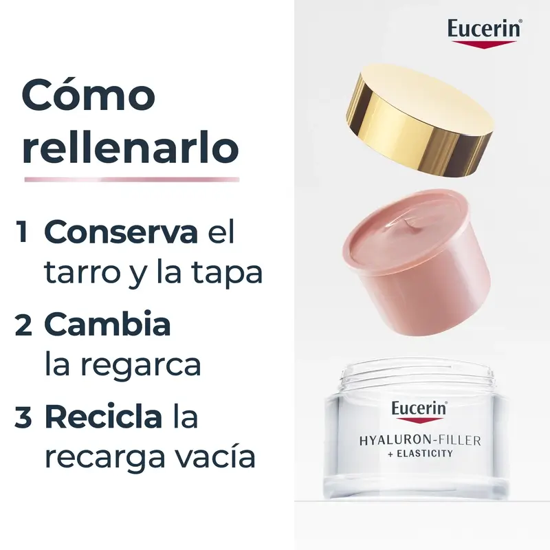 Eucerin Refill Crema De Día Rosé Hyaluron Filler Elasticity , 50 ml - Image 4