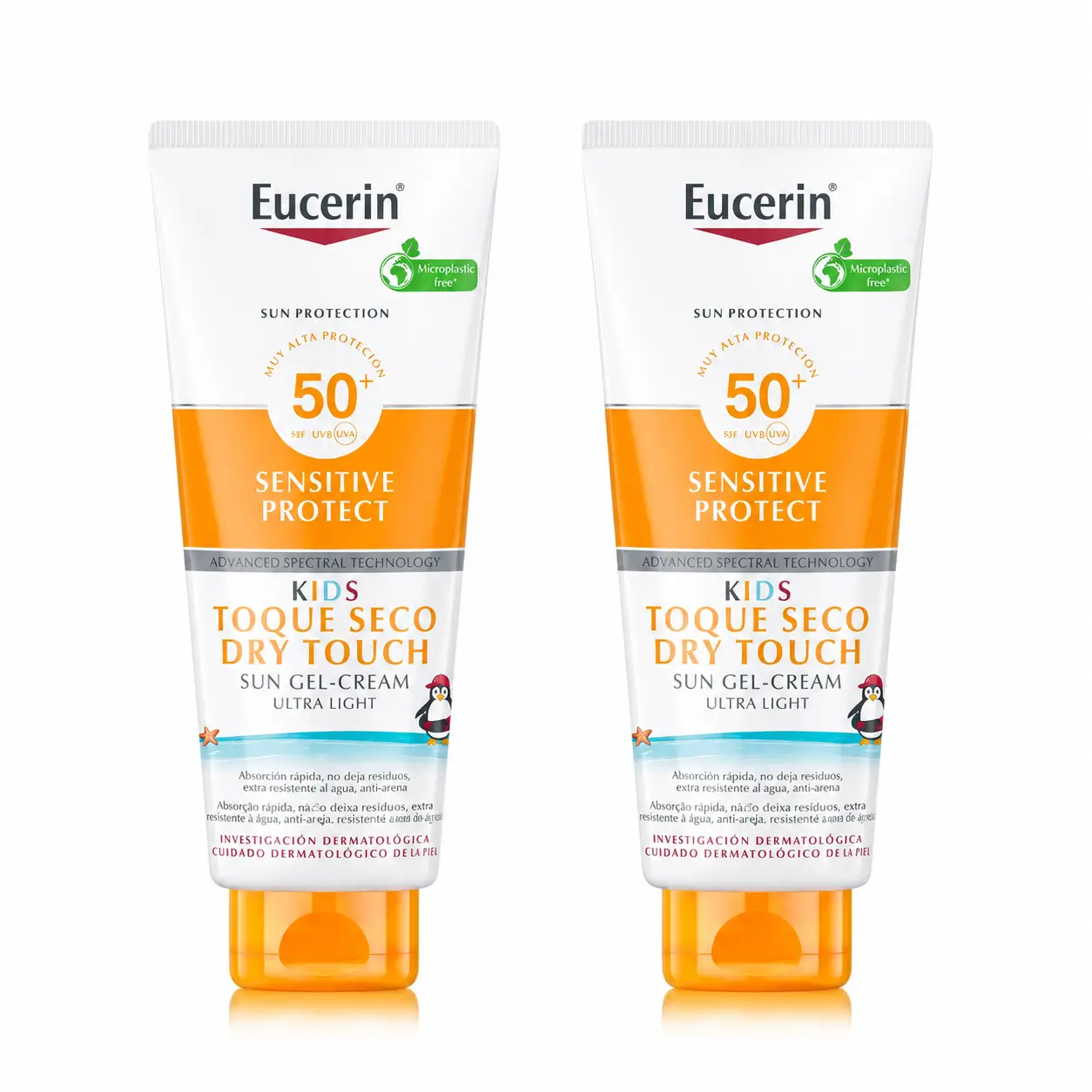 Eucerin Solar Kids Sensitive Protect Gel Crema Spf50+ , 400 Ml , pack 2