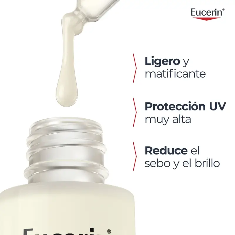 Eucerin Sun Face Oil Control Uv Serum Spf50+ , 30 ml - Image 2