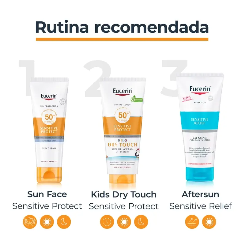 Eucerin Sun Kids Sensitive Protect Gel Crema Fps50+ , 200 ml - Image 5