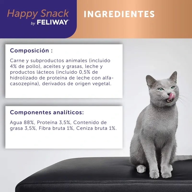Feliway Happy Snack Sabor Pollo, 24 sobres - Image 6