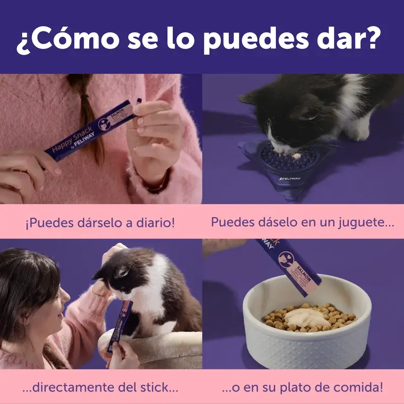 Feliway Happy Snack Sabor Salmón, 24 sobres - Image 6