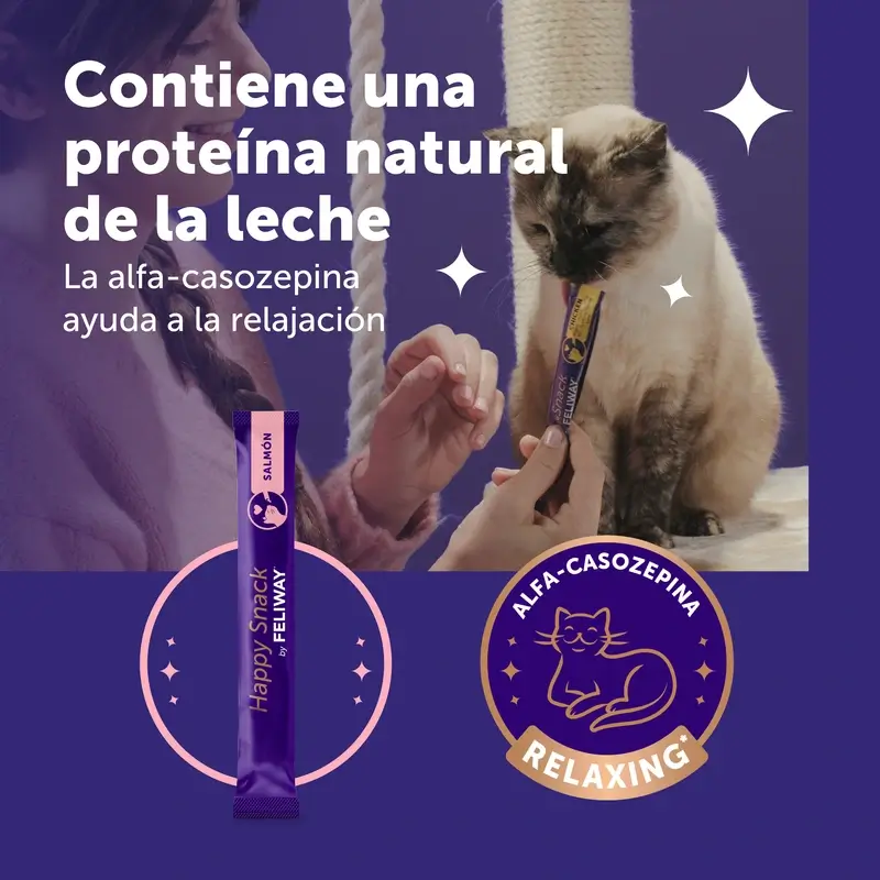 Feliway Happy Snack Sabor Salmón, 6 sobres - Image 3