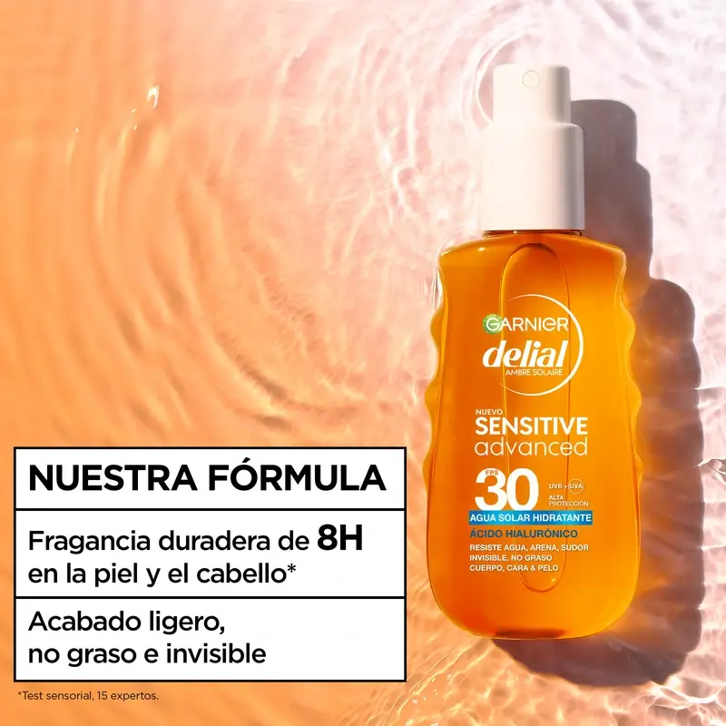 Garnier Delial Sensitive Advanced Agua Solar Hidratante Spf 30, 150Ml - Image 7