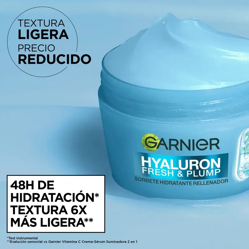 Garnier Hyaluron Fresh & Plump Sorbete Hidratante Rellenador, 85 ml - Image 3